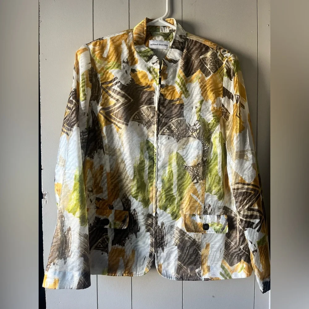 Alfred Dunner Multicolor Abstract Blazer - Picture 2 of 8